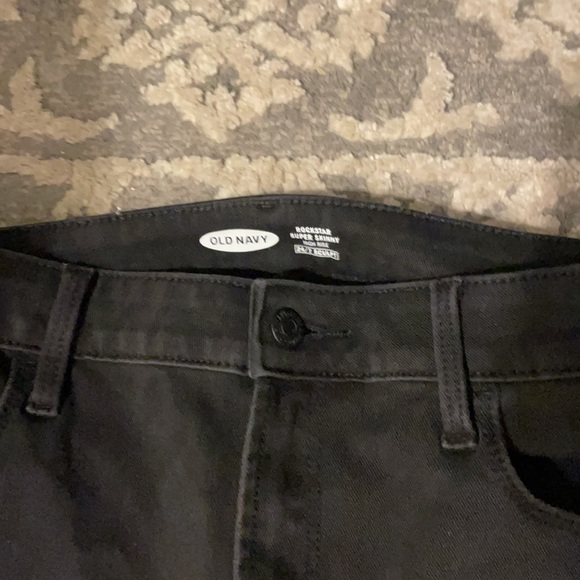 Old Navy rockstar Super Skinny High Rise BLCK jeans - Picture 2 of 2